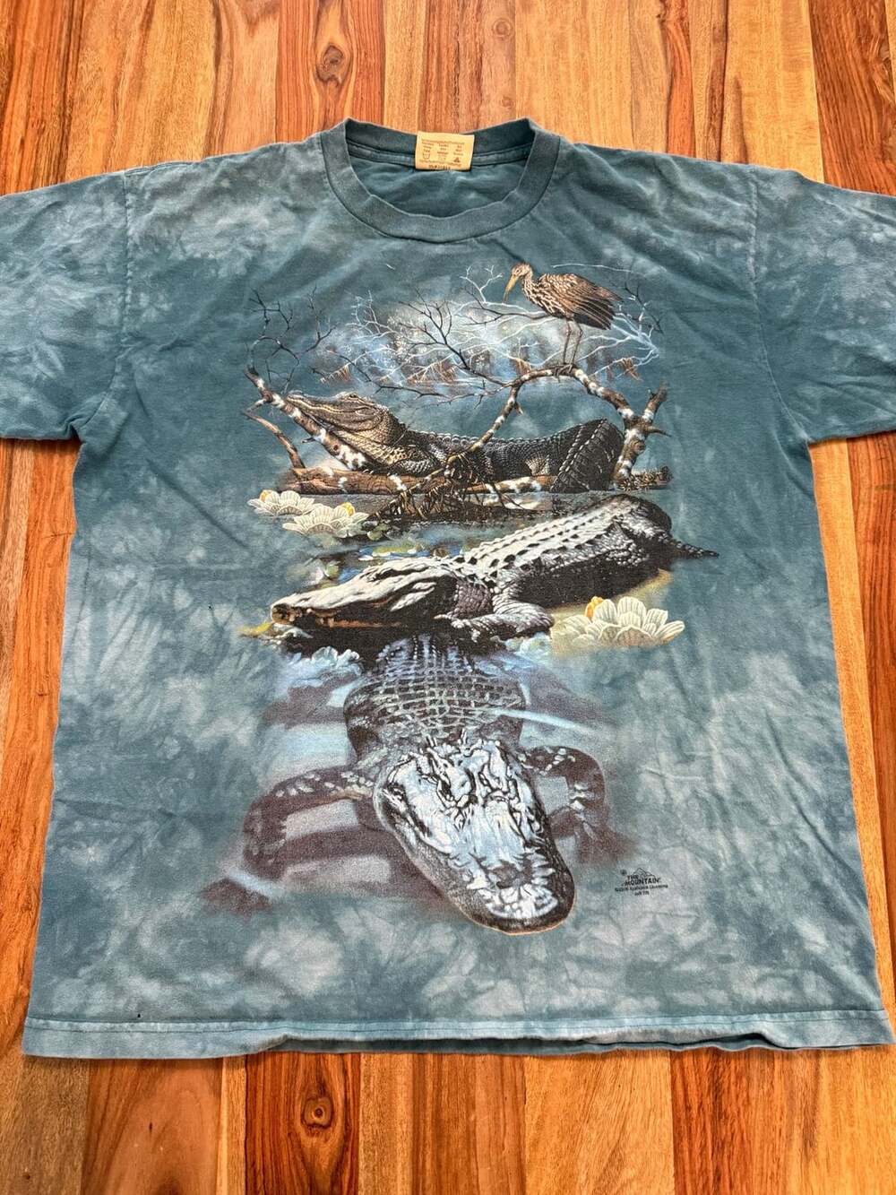 Vintage 2000The Mountain Alligator T-Shirt Size XL Blue Tie Dye